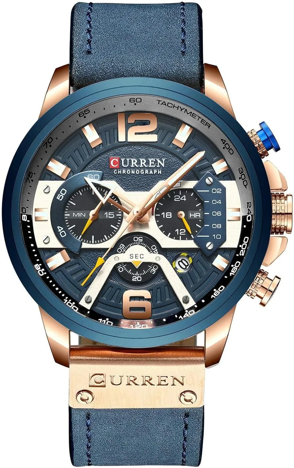 Strap Analog Quartz understate goose Wrist Watch FANMIS Mens Luxury Watches Business Chronograph Dress Waterproof Leather 