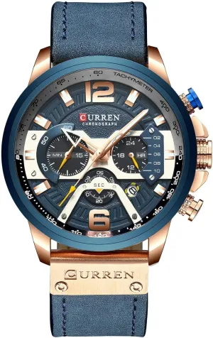 Strap Analog Quartz understate goose Wrist Watch FANMIS Mens Luxury Watches Business Chronograph Dress Waterproof Leather 