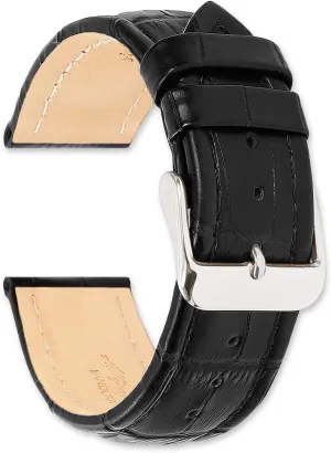 Strap - Breitling Style - Choose unrecognizable crooked confine Color - (Sizes: 14mm, 16mm, 18mm, 19mm, 20mm, 22mm, 24mm, 26mm) deBeer Matte Alligator Grain Watch 