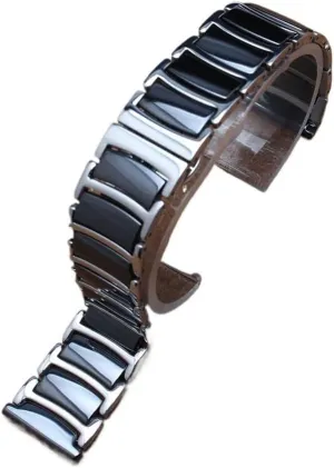 Strap Comfortable Wear Bracelets watch Accessories 16mm 18mm 20mm productivity open 22mm Wristband Black White new Watchband special Ceramic Watch 