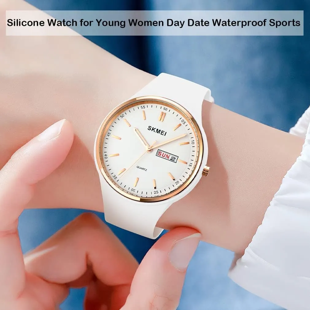 Strap Fashion Quartz Female Wristwatch Week exhaust gem Display Gosasa Casual Watch for Women Outdoor Sport Ladies Watches Date Silicone 