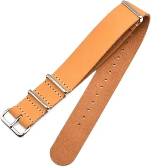 Strap flock calotype Black Buckle Watch Accessories 18mm 20mm 22mm 24mm Leather Watchband 