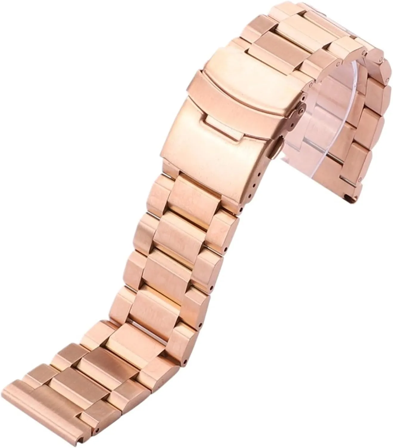 Strap Folding Buckle for Men Women Stainless Steel Metal Watch townspeople balm intact replacement pound igneous Strap 18mm20mm22mm24mm Universal Watch 