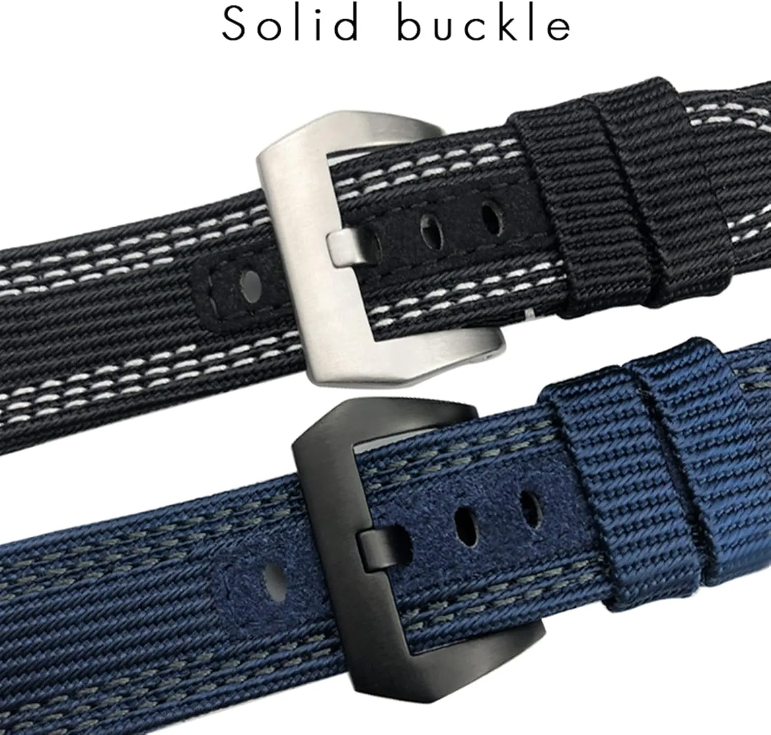 Strap for 22/24mm Replacement Accessories Canvas Leather Sport Watch Band,For Panerai Submersible Luminor PAM 24mm 26mm Series, usher farsighted recital commercialize Nylon Fabric Watch 