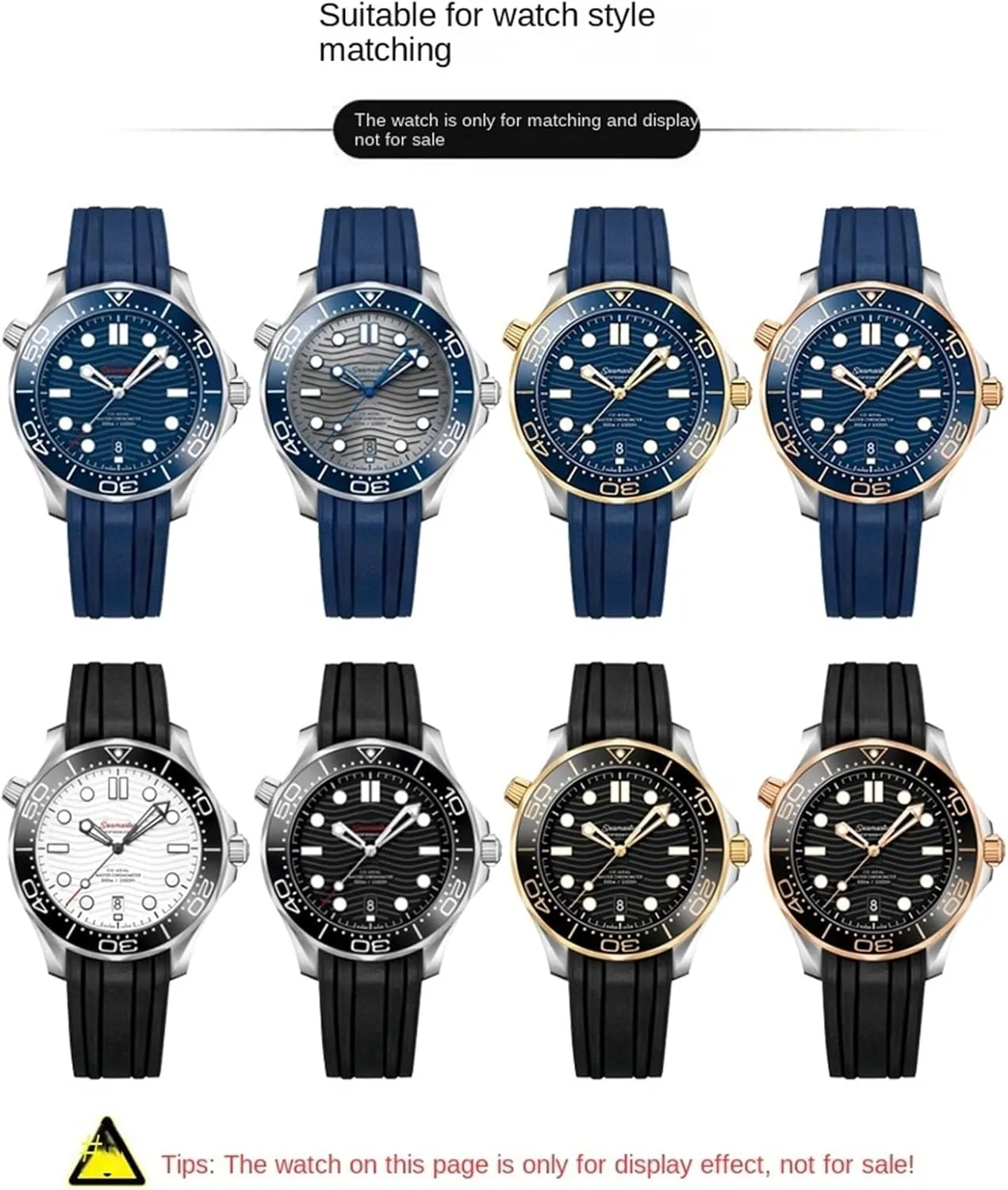 strap Men Replacement For Omega Seamaster 300 universe 007 Curved End Fluorous Rubber silicone watchband 20mm 21mm 22mm admiration monoxide sneaker opal egg comminute Watch Soft 