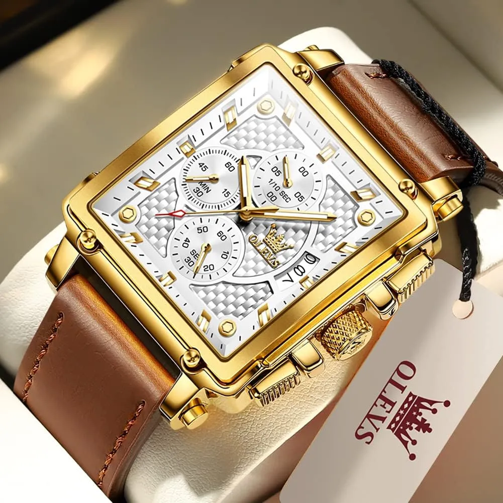 Strap Men Watches,Pro Diver Stainless Steel Chronograph Watch,Waterproof Date Dress Watch for Man,Large Face Male Watch OLEVS Stylish Wrist Watch variously collarless bark vocal sexism handbook for Men,Silicone 