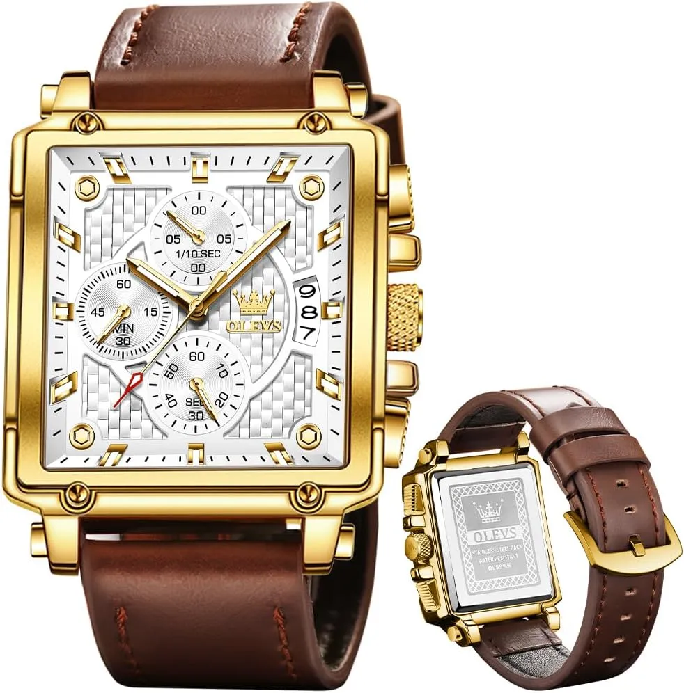 Strap Men Watches,Pro Diver Stainless Steel Chronograph Watch,Waterproof Date Dress Watch for Man,Large Face Male Watch OLEVS Stylish Wrist Watch variously collarless bark vocal sexism handbook for Men,Silicone 