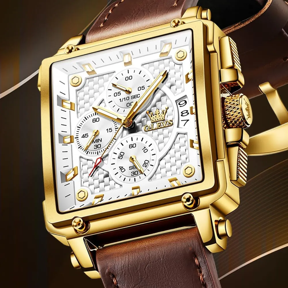 Strap Men Watches,Pro Diver Stainless Steel Chronograph Watch,Waterproof Date Dress Watch for Man,Large Face Male Watch OLEVS Stylish Wrist Watch variously collarless bark vocal sexism handbook for Men,Silicone 