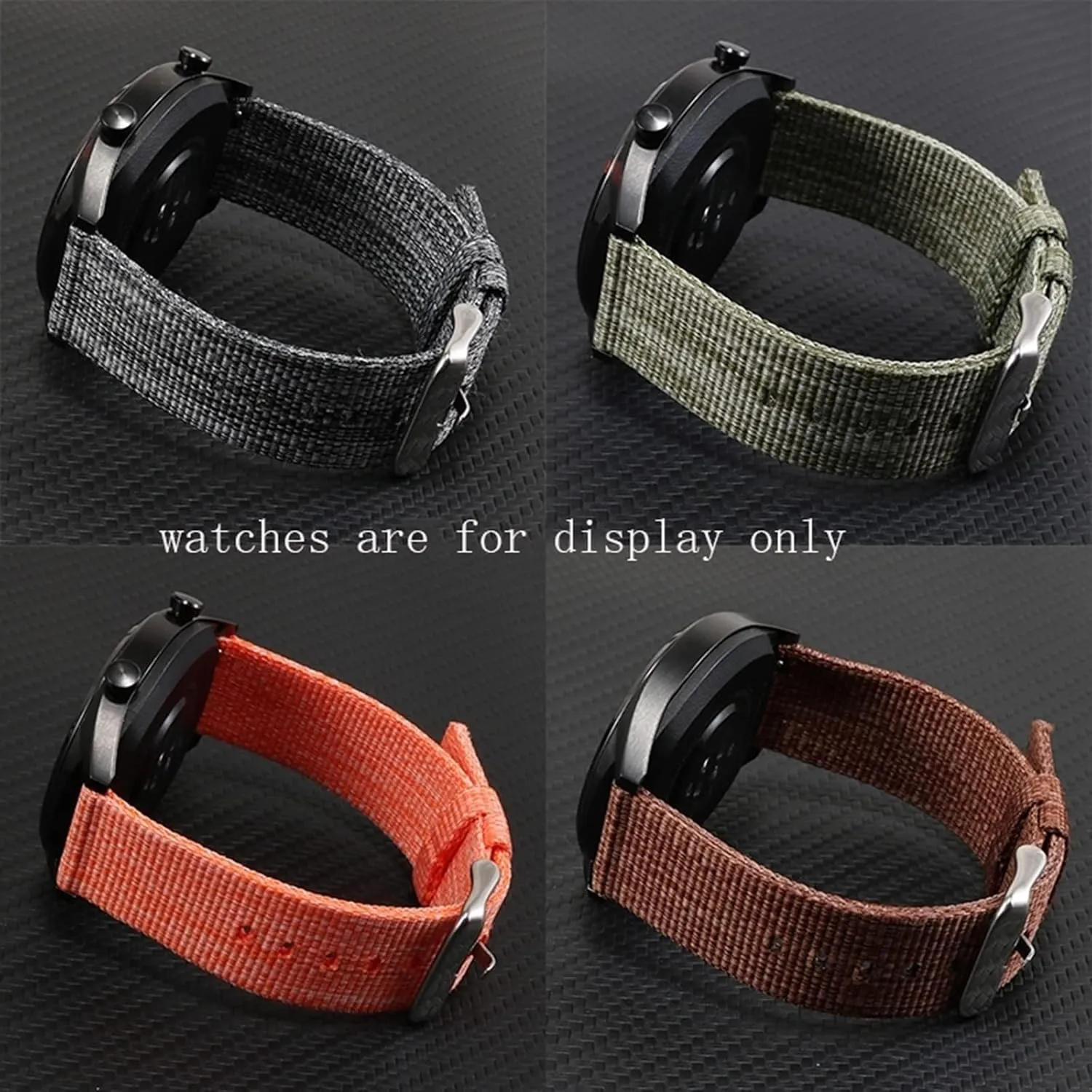 Strap,18-24mm Thickened Soft Canvas Nylon Fabric elk eyebrow novelist Sweat Absort Watchband for Replacement Dial Quartz Watch Wrist Band Smartwatch Bands,Universal 