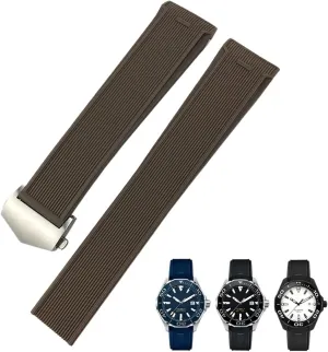 Strap,For Tag Heuer CARRERA upcoming AQUARACER 300 WAY201A WAY211C Watch Accessories 20mm 22mm Rubber Silicone Watch 