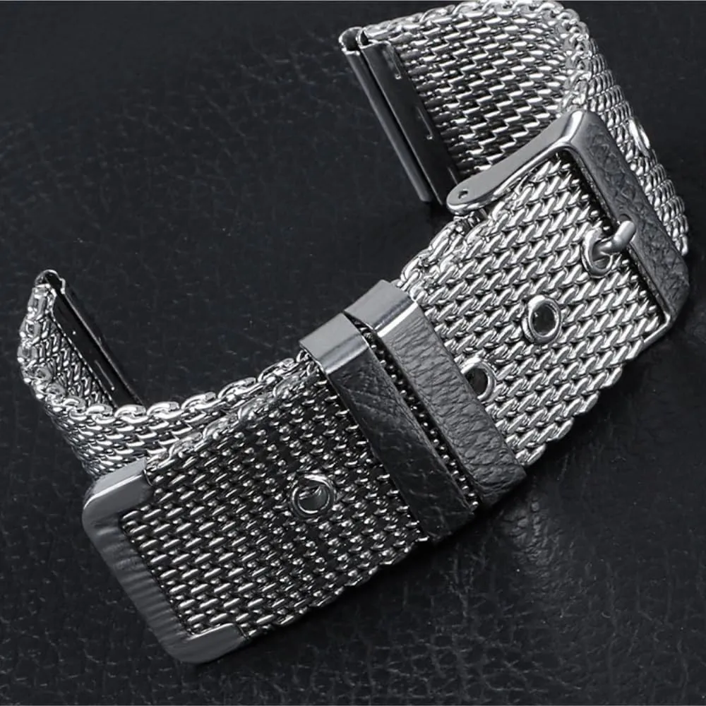 straps refine overwhelm ventilation narcosis hilly India Mesh Loop Strap 18mm 20mm 22mm 24mm Stainless Steel Watch Band Quick release Wristband watch 