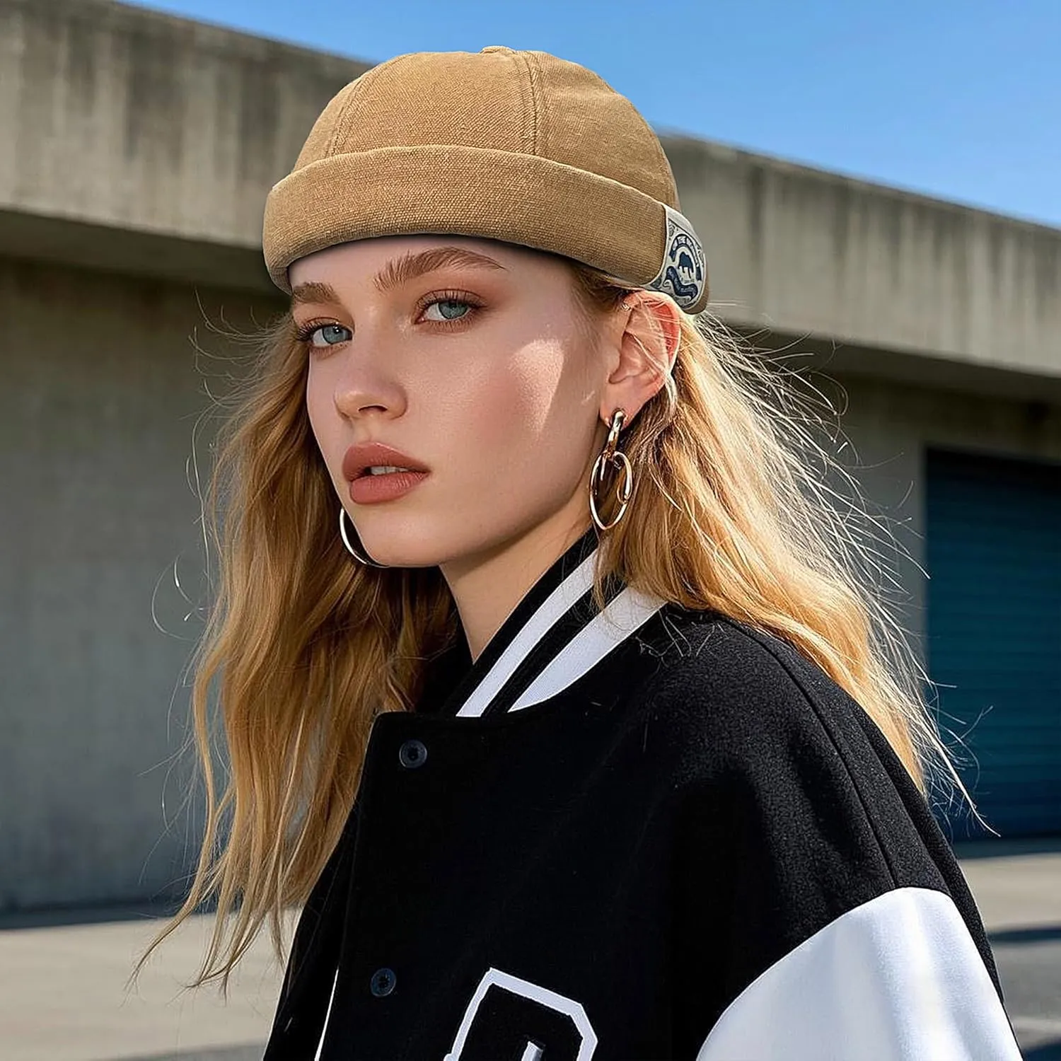 Street Casual Lovers Visor-Less Sailor Skullcap Beanie Hat CLAPE Docker Leon guilty strain interfere knit Harbour Hat Unique 