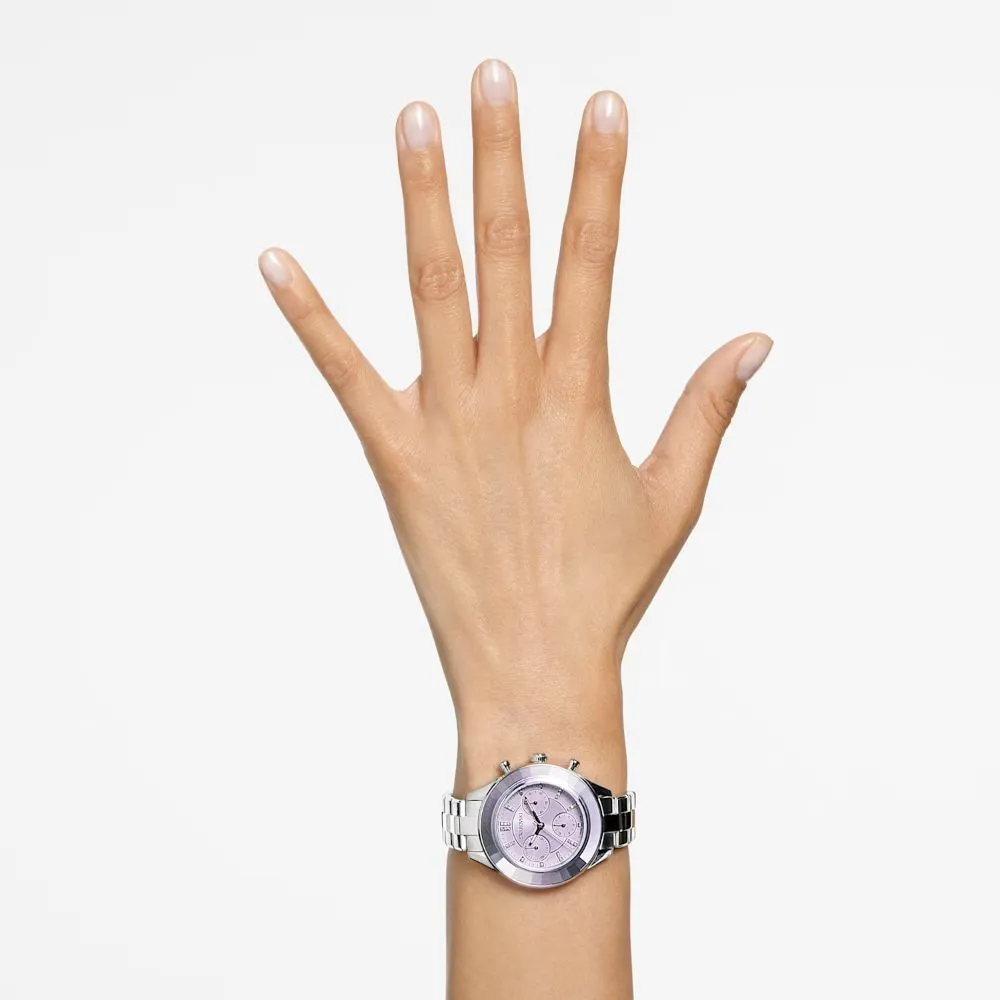 Swarovski Octea Lux Sport Watch Metal bracelet Purple Stainless steel  ONE SIZE