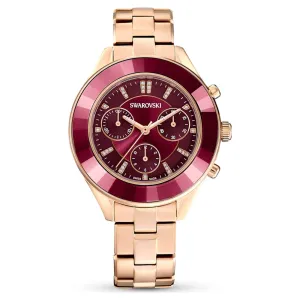 Swarovski Octea Lux Sport Watch Metal bracelet Red Rose gold-tone finish  ONE SIZE