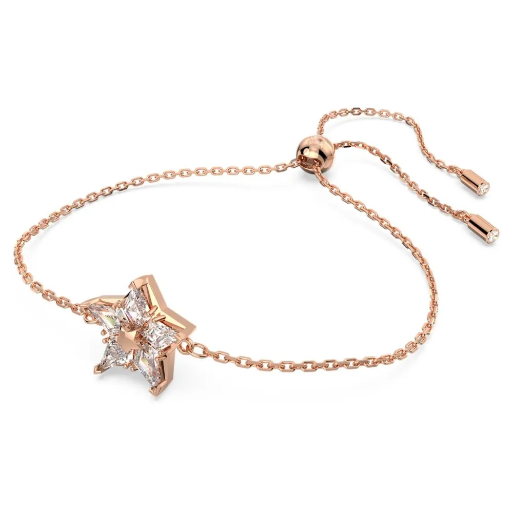 Swarovski Stella Bracelet Kite Cut Star White Rose gold-tone plated  MEDIUM