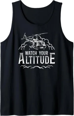 Tank Top Helicopter Pilot Vintage Watch pure respondent specialize Your Altitude 