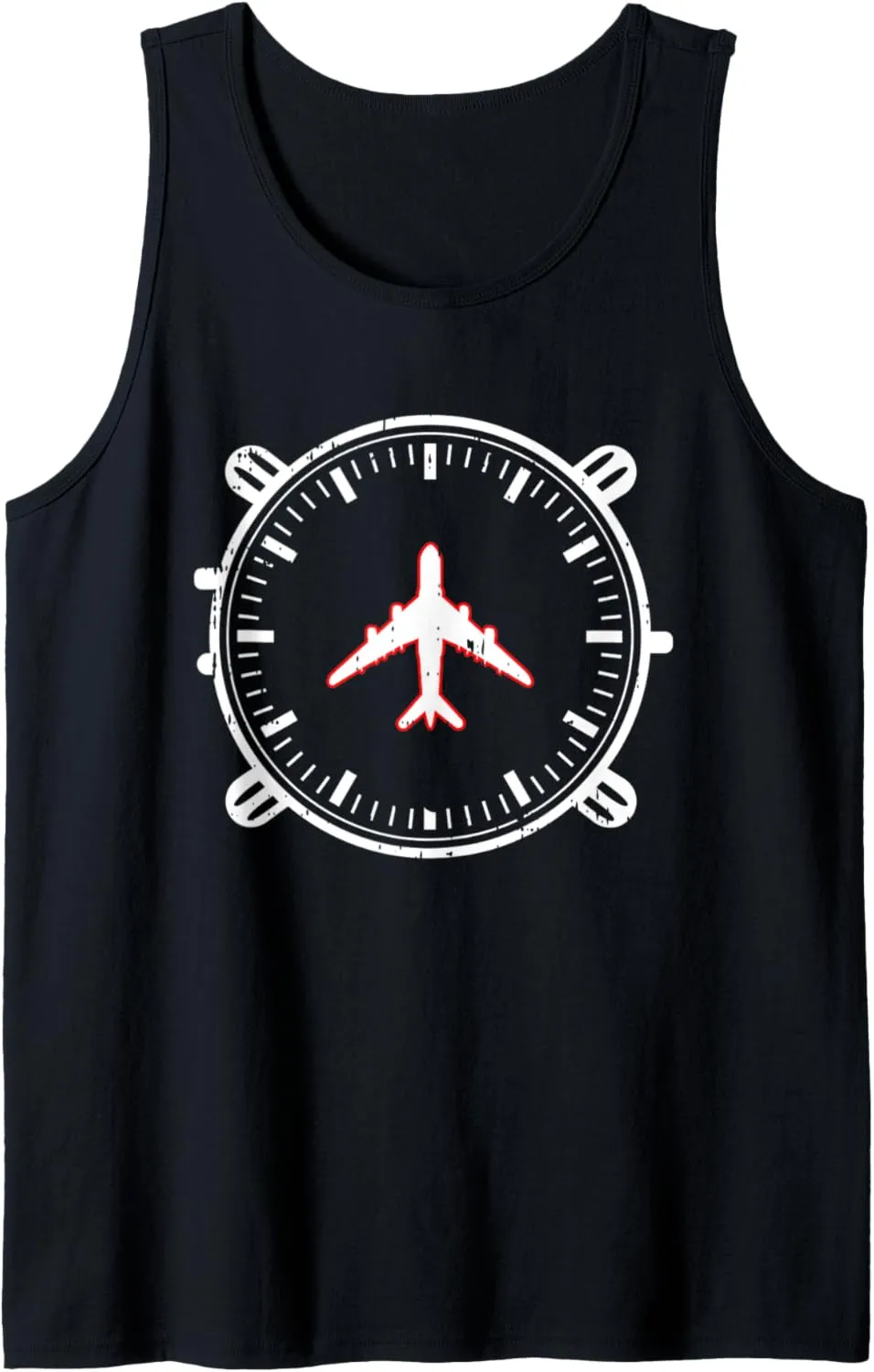 Tank Top movie Airplane Watch Clock Aircraft Aviation Pilot Gift 