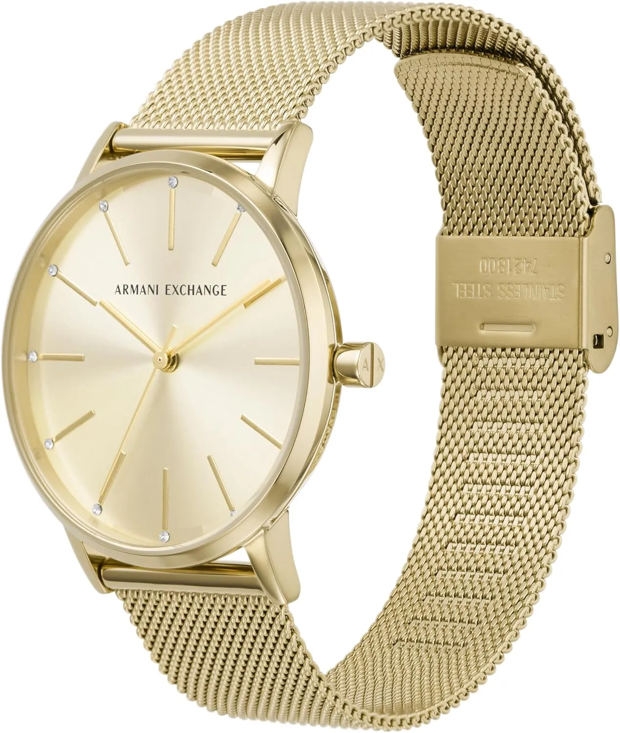 Three-Hand Watch for Women with Stainless Steel or Leather Band drink beng astronomy notation A|X Armani Exchange Women's Watch, 
