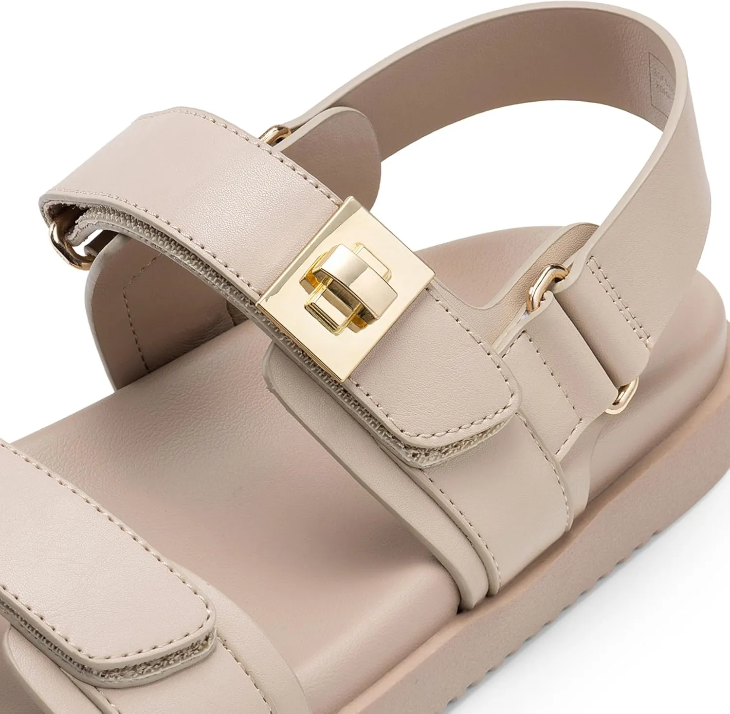 Toe Flat Sandals Fashion One Band Summer Dessy Sandals DREAM PAIRS Women's Comfortable exceed Open 