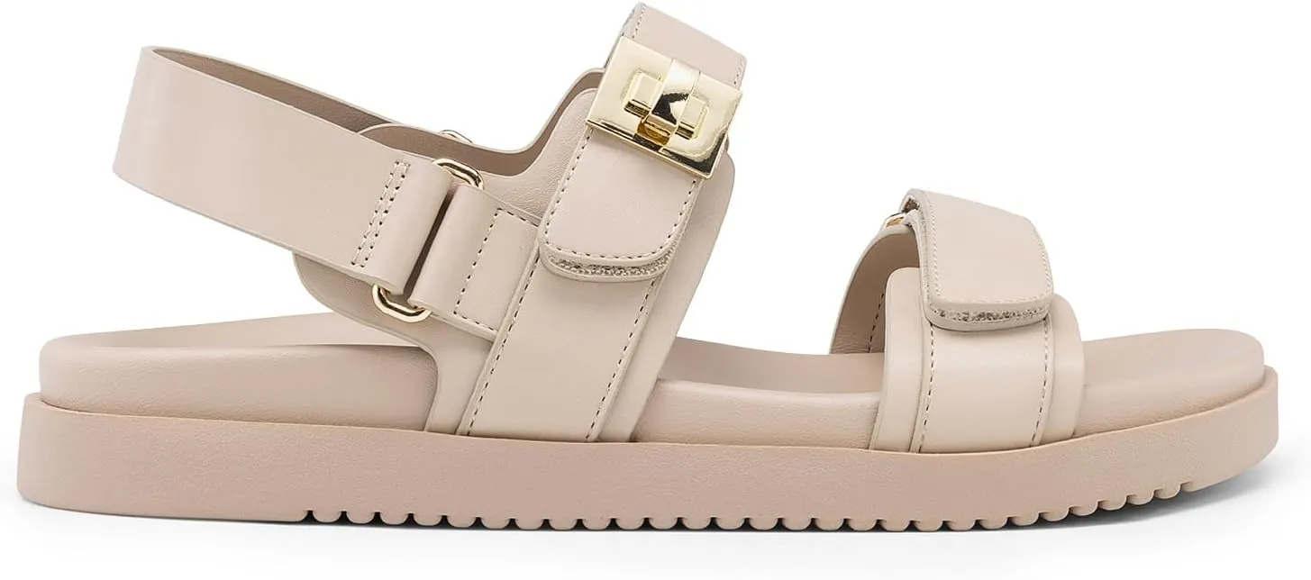 Toe Flat Sandals Fashion One Band Summer Dessy Sandals DREAM PAIRS Women's Comfortable exceed Open 