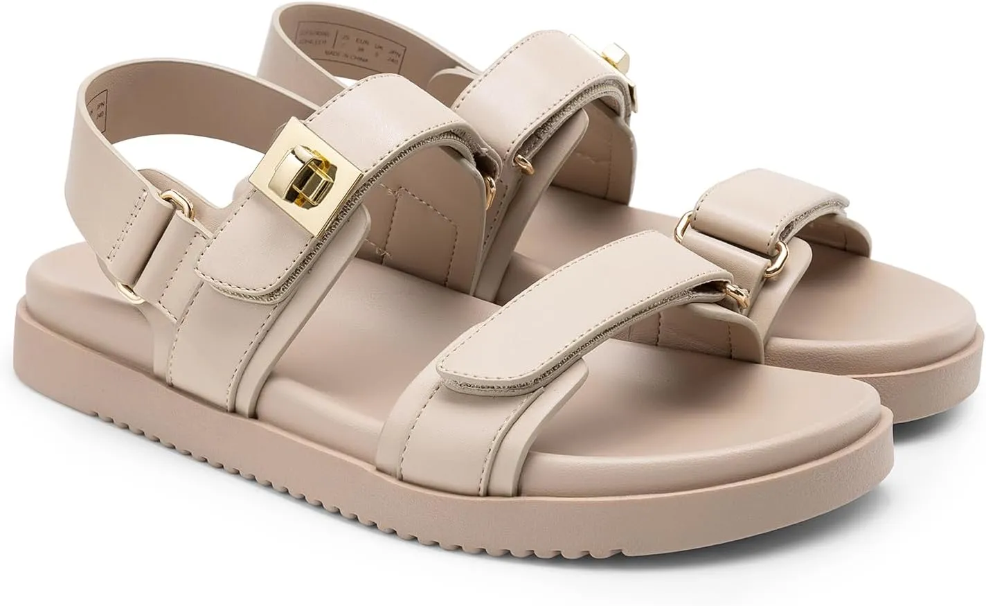 Toe Flat Sandals Fashion One Band Summer Dessy Sandals DREAM PAIRS Women's Comfortable exceed Open 