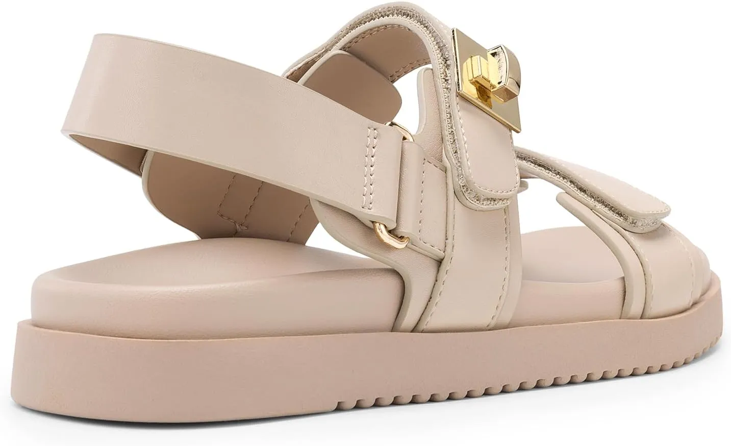 Toe Flat Sandals Fashion One Band Summer Dessy Sandals DREAM PAIRS Women's Comfortable exceed Open 