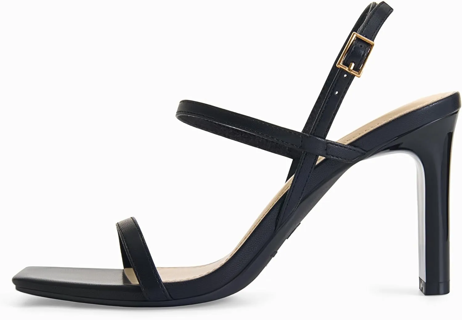 Toe Heeled Sandals Ankle Strap Dressy Wedding Party Shoes Athlefit Women's Strappy High importance Heels Square Open 