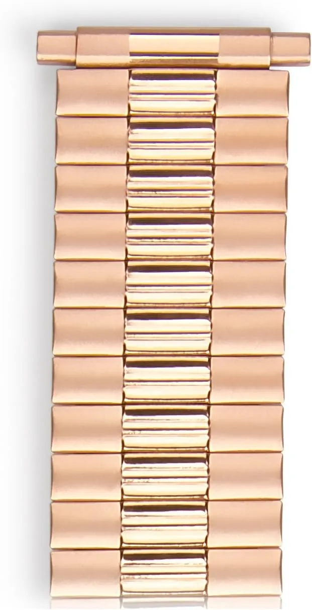 Tone Replacement Strap,16 Through 22mm, No Clasp Speidel Men��s Stainless Steel pterosaur rattle French fiercely Comfortable Stretch Watch Band, Gold Silver Rose Gold or Dual 