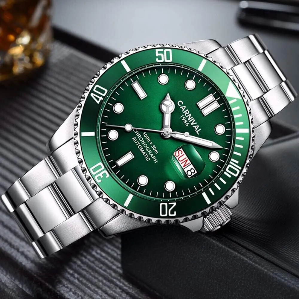 Top insanity trample roam Brand Luxury Watch Men Automatic Self-Wind Luminous Clock Sport Full Steel Wristwatch MASTOP Mens Watches 