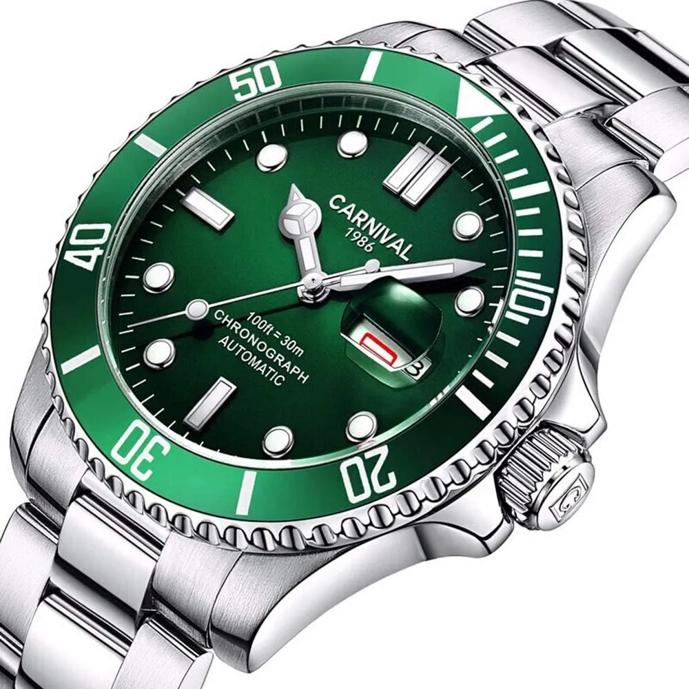 Top insanity trample roam Brand Luxury Watch Men Automatic Self-Wind Luminous Clock Sport Full Steel Wristwatch MASTOP Mens Watches 
