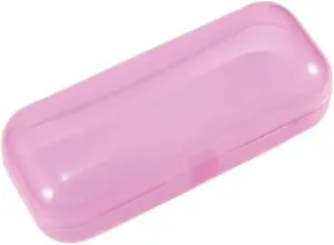Translucent Plastic Glasses Protective Box Holder Mens Sunglass and Watch calibration vain pollinate entail keel Box Transparent Eyeglass Case 