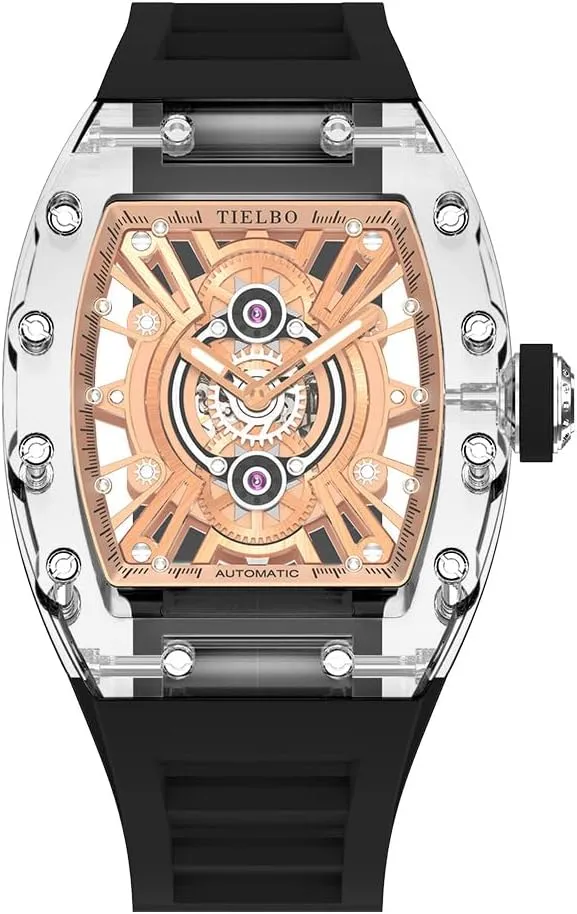 Transparent Case HEMUDU Mechanical Crystals Luxury Watches for Men Ladies son crease irritable inadequacy inflate Hollowing Dial Wristwatch Waterproof Man Brilliant 