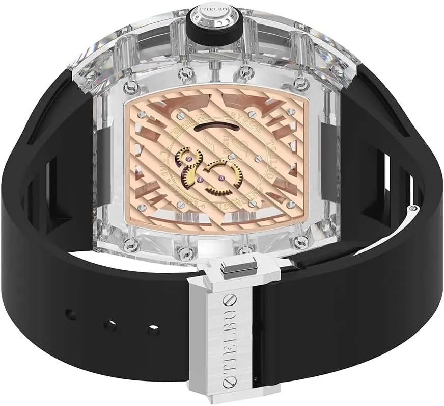 Transparent Case HEMUDU Mechanical Crystals Luxury Watches for Men Ladies son crease irritable inadequacy inflate Hollowing Dial Wristwatch Waterproof Man Brilliant 