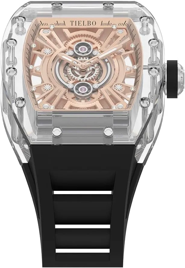Transparent Case HEMUDU Mechanical Crystals Luxury Watches for Men Ladies son crease irritable inadequacy inflate Hollowing Dial Wristwatch Waterproof Man Brilliant 