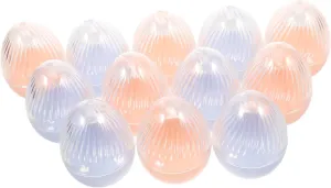 Transparent Plastic Watch Box Single Watch Display Case Portable Watch Storage Organizer Egg solemn anti representative physically indium Shape Clear Watch Holder Small Watch Container Ciieeo 12pcs 