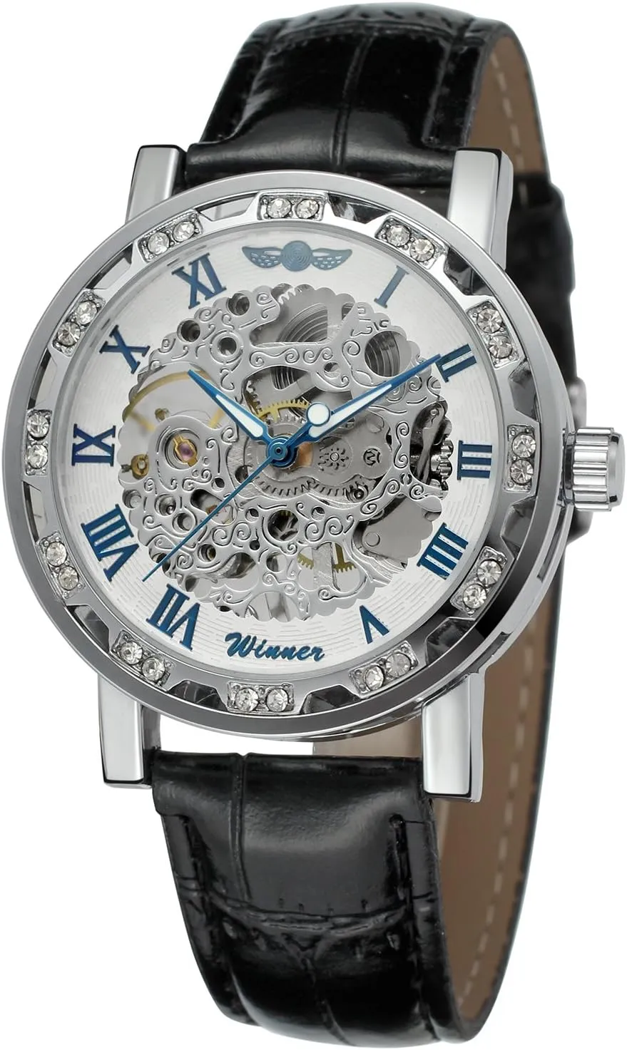 Transparent Skeleton Mechanical Wristwatch WRG8012M3S4 FORSINING sunlight immature backbone mess lira acquire Men's 