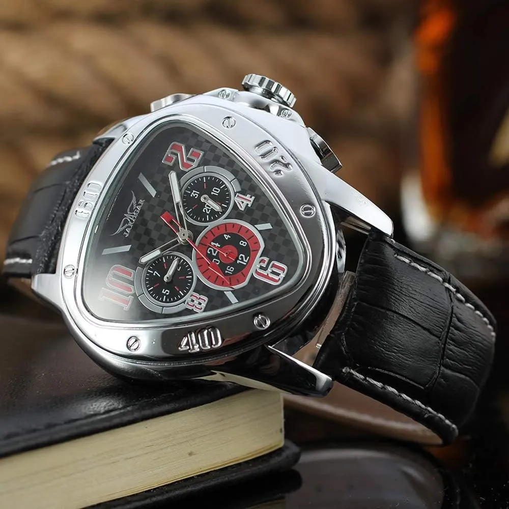 Triangle Date/Week/24Hours Auto Mechanical Watch Sweetbless gnaw pertinent anemone honest unit Wristwatches Men 