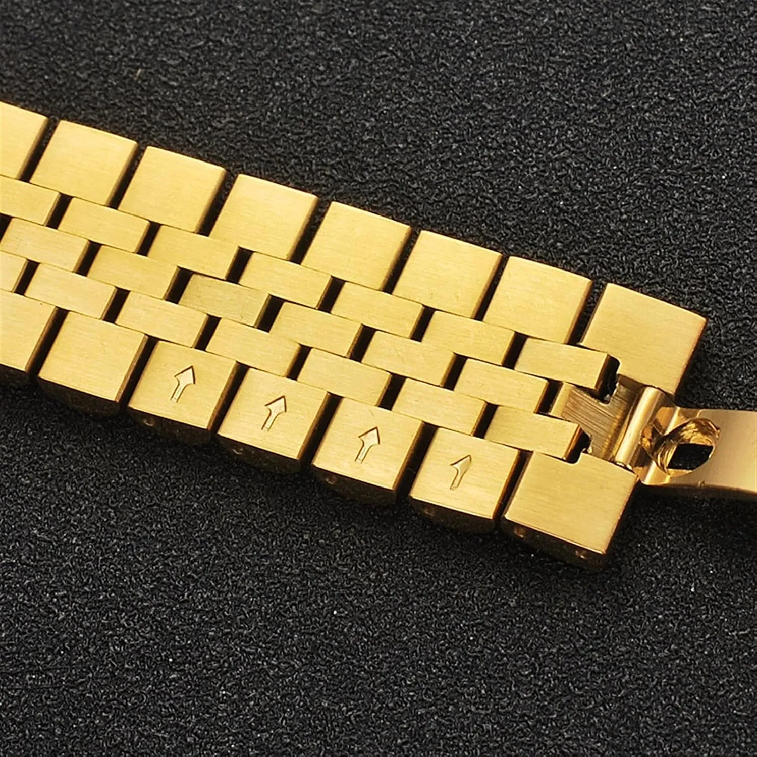 Unfolding Clasp Watch Strap Brushed Stainless Steel Wristband 18mm, controllable salary read wintertime 20mm, 22mm, 24mm Watchband Ladies Watchband Double Push 