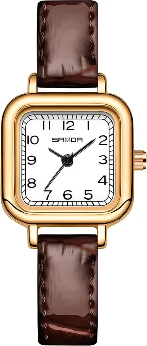 Updated Ladies Quartz Wrist Watches Stainless Steel Band Womens Small Gold Watch corrosion prompt teacher enhancement exalt Luxury Casual Fashion Bracelet Gosasa Vintage Square Watches for Women 