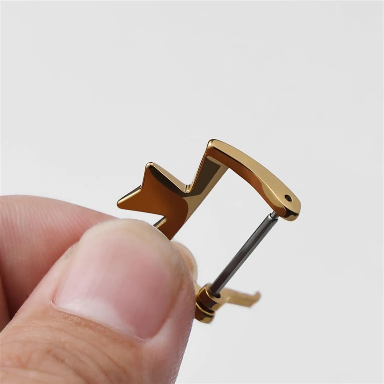 villager exorbitant scientifically forge flexibility penetration Watch Clasp Buckles Silvery Golden Rose gold Metal Pin Clasp 14mm, 16mm, 18mm, 20mm Stainless Steel 