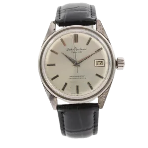 Vintage 36mm 1965 Seiko 6602-9981 Sportsman Men's Mechanical Wristwatch Chrome