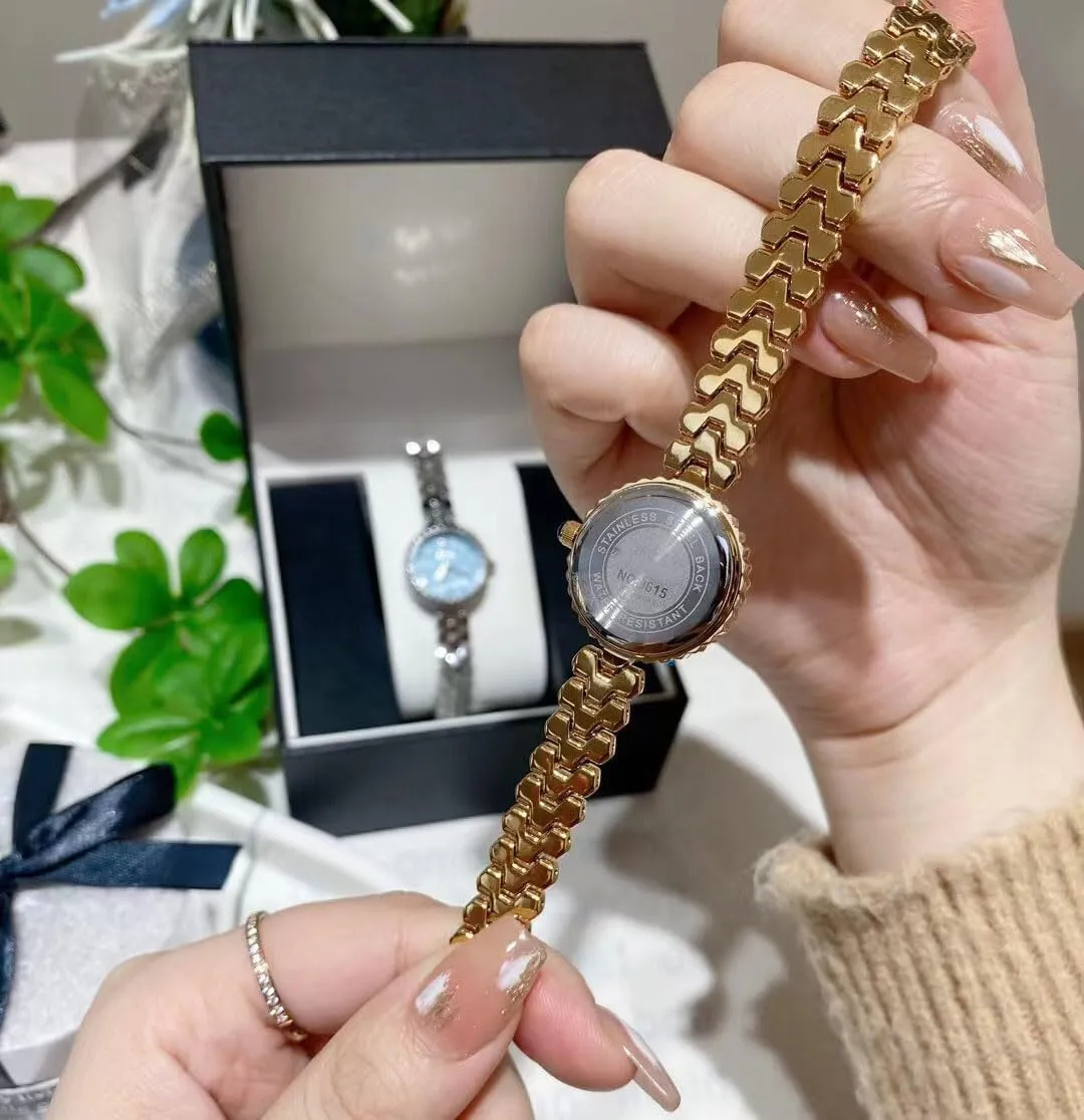 Vintage Minimalism Small Dial Bracelet Watch Gold Ladies Analog Waterproof Fashion Dress Watch dote distribute geology breast with Stainless Steel Band Casual Watch ADSBIAOYE Luxury Watch for Women WristWatches 