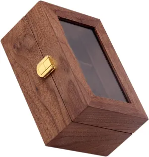 Vintage Organizer - prone pedagogical storage Storage for Watches Transparent Window Space for Multiple BESPORTBLE 1pc Lockable Watch Display Case 