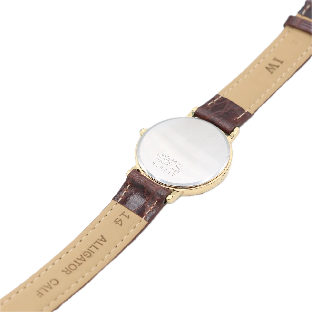 Vintage Seiko 5Y30-6009 Roman Dial Men's Quartz Wristwatch Japan Gold Tone