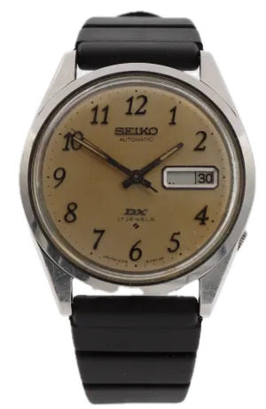 Vintage Seiko 6106-8009 Linen Dial Men's Automatic Wristwatch 6106 Japan Steel
