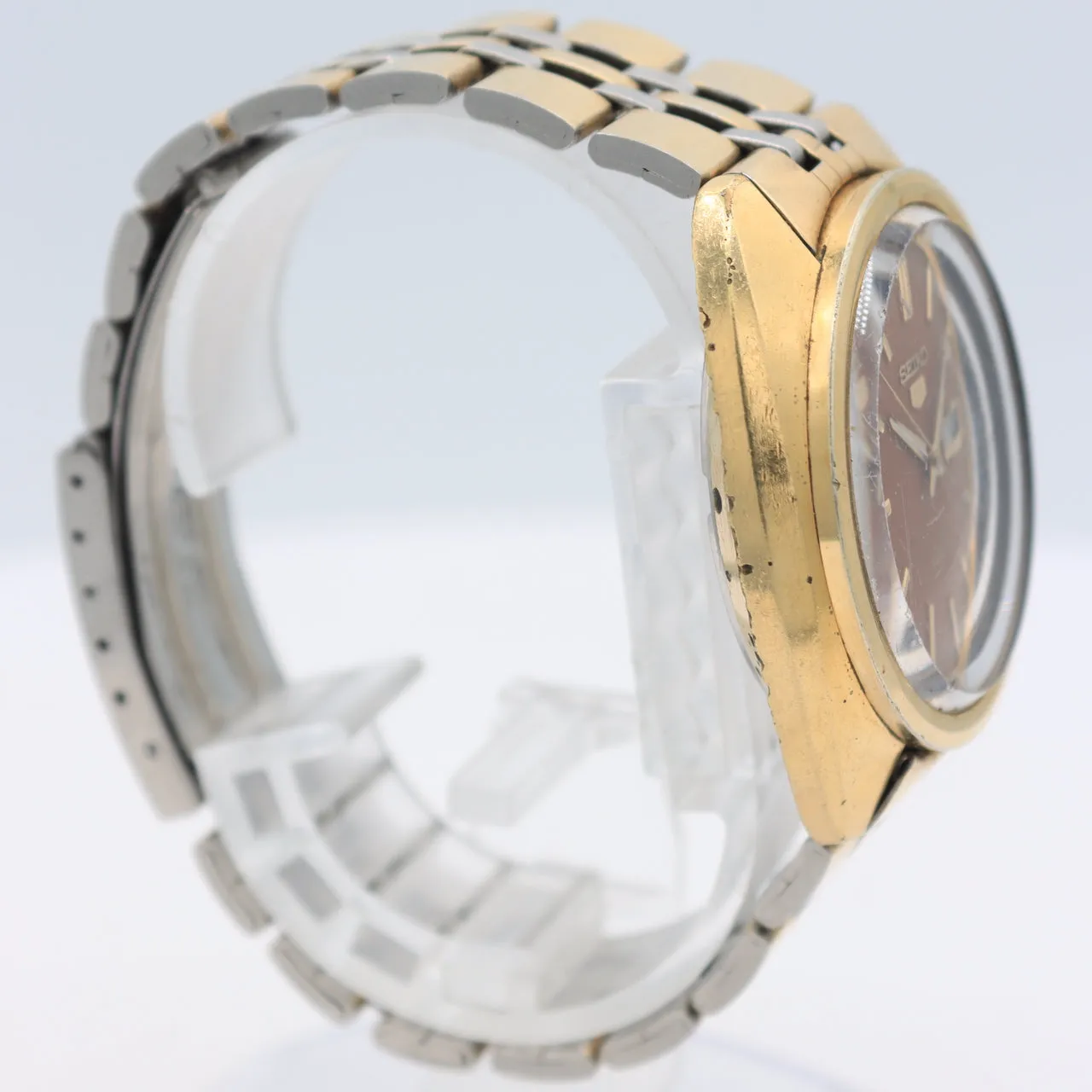 Vintage Seiko 6119-8540 Chocolate Dial 5 Men's Automatic Wristwatch 6119 Japan
