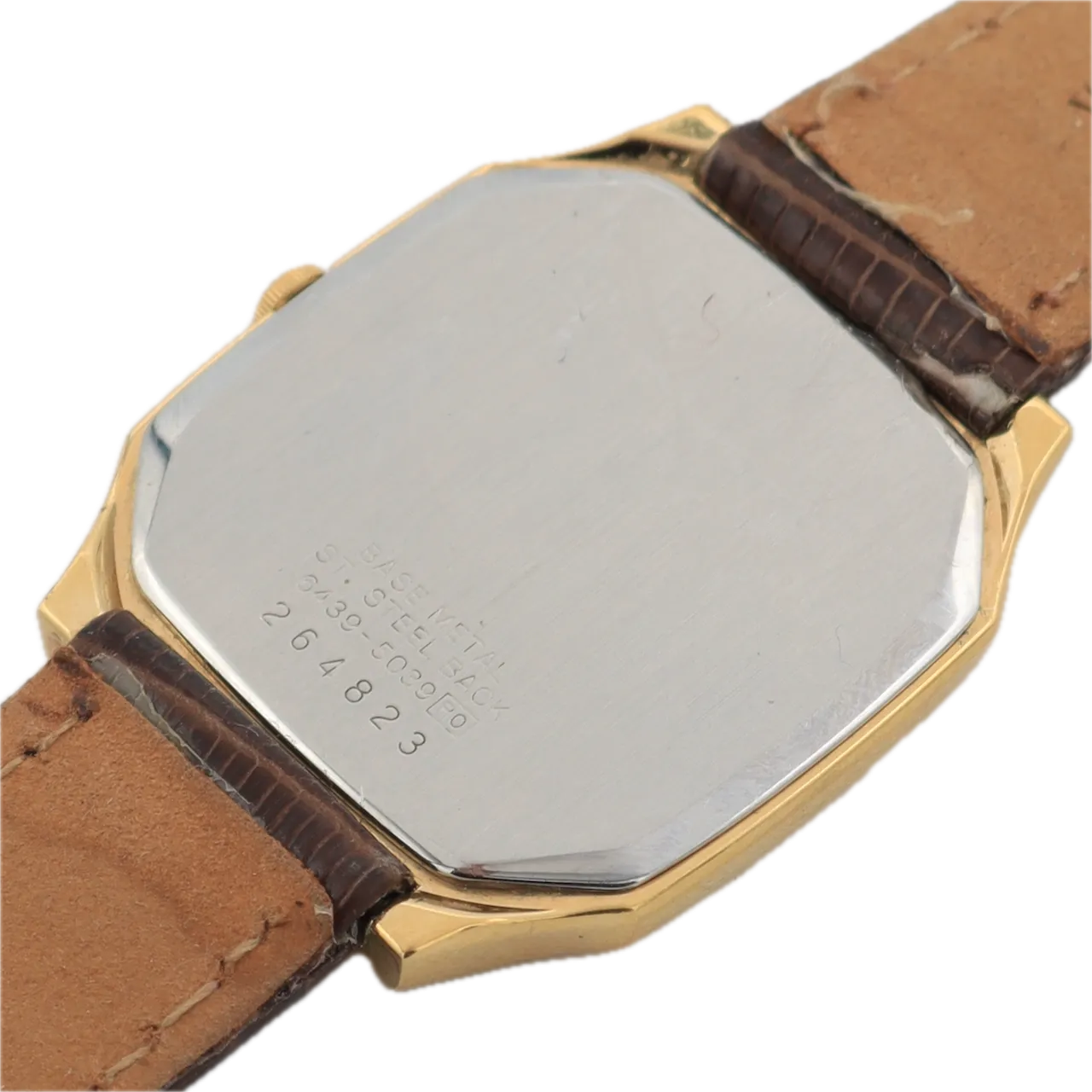 Vintage Seiko 6439-5039 NFL Alumni Men's Quartz Wristwatch Japan Gold Tone