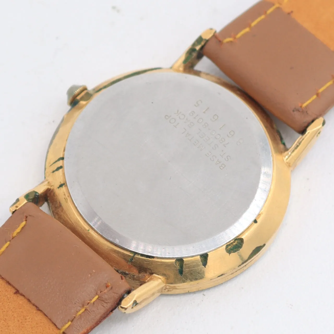 Vintage Seiko 7800-8019 Dress Sunburst Men's Quartz Wristwatch Japan Gold Tone