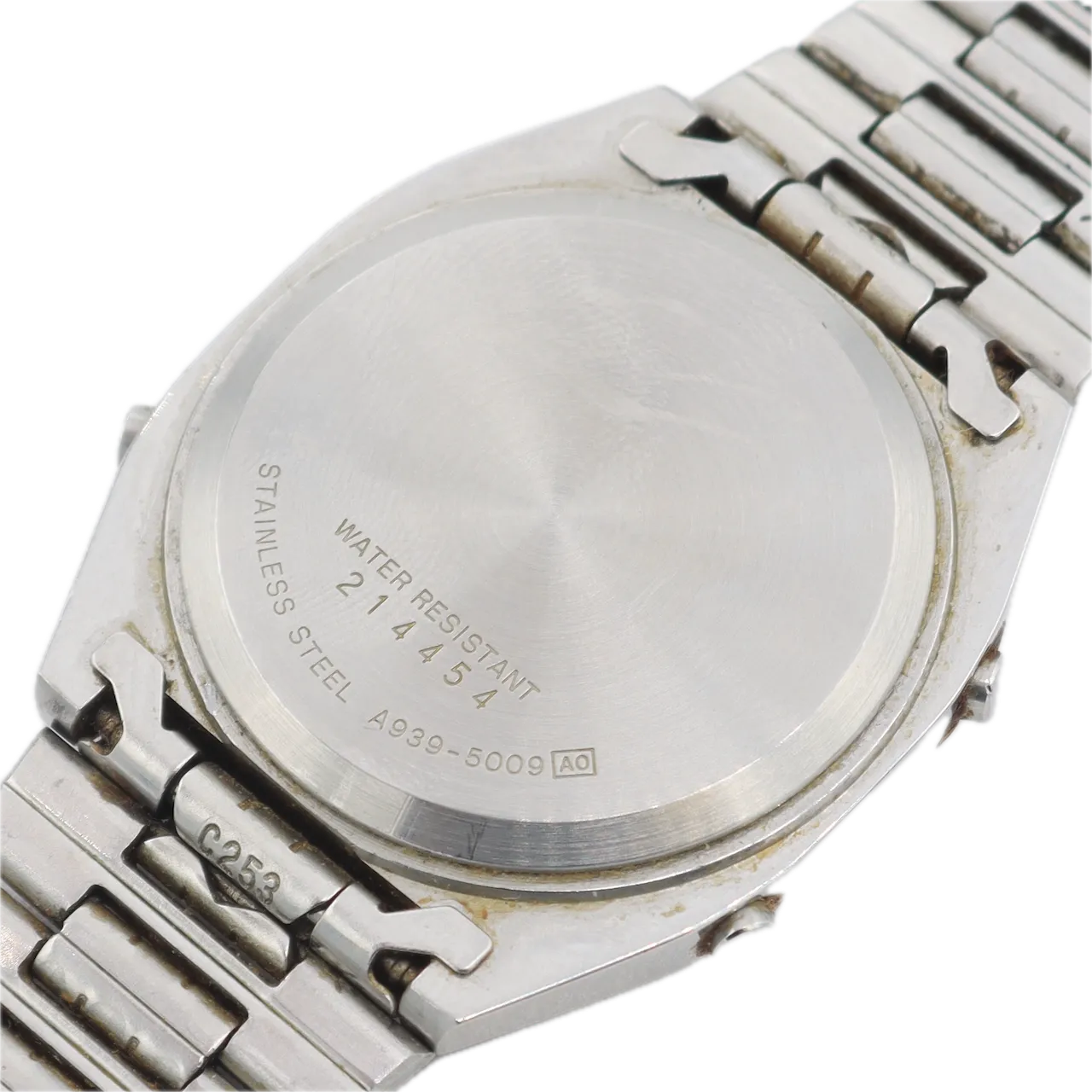 Vintage Seiko A939-5009 Alarm Chrono Men's Digital LCD Wristwatch Japan Steel