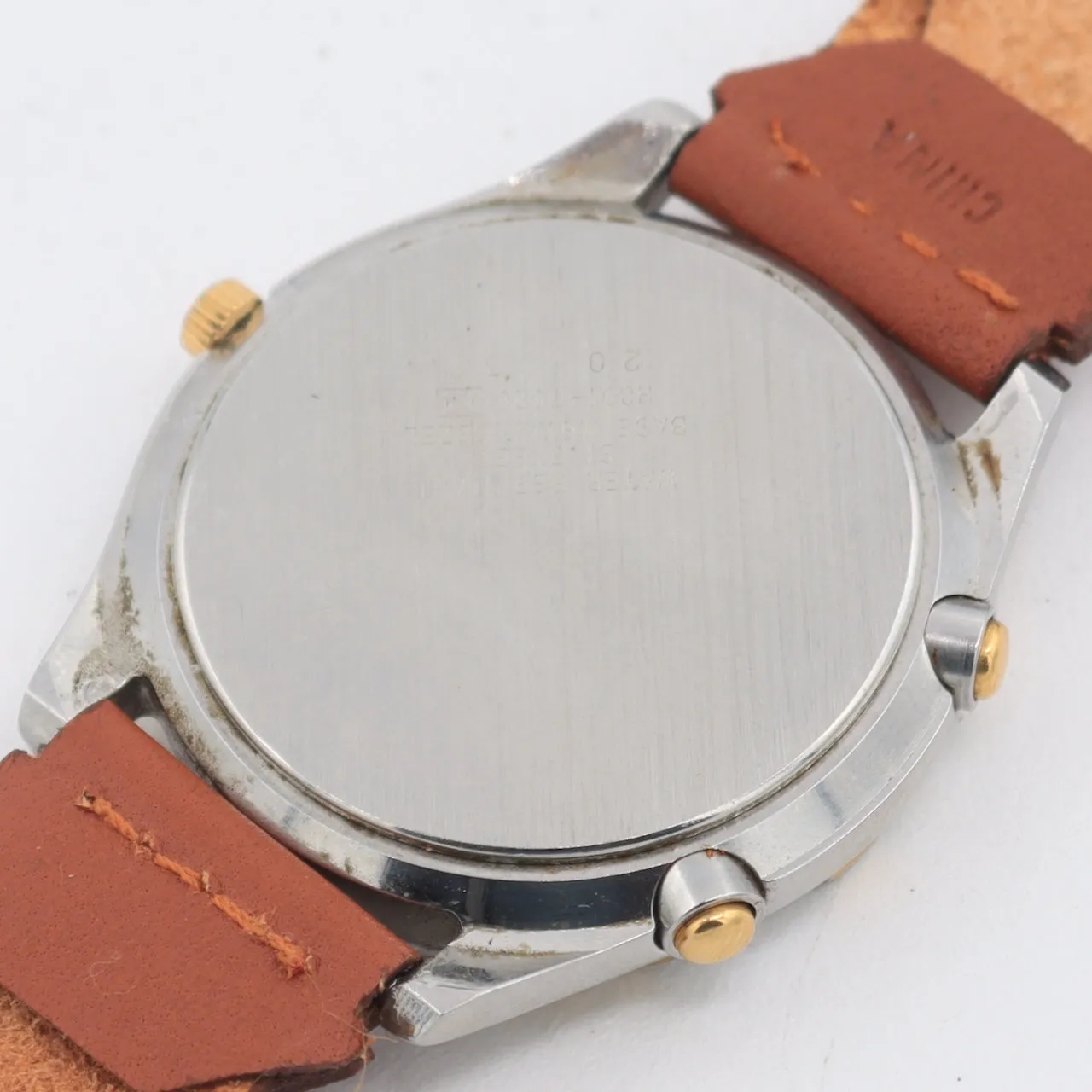 Vintage Seiko H801-7028 Ana-Digi Men's Quartz LCD Wristwatch Japan Gold Tone